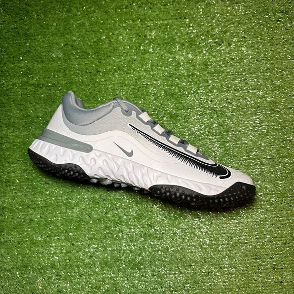 Nike Alpha Huarache Elite 4 TF Light Smoke Grey/White FD2746-001 Women’s 10.5 - Picture 1 of 8